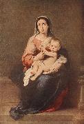 MURILLO, Bartolome Esteban Madonna and Child eryt4 Spain oil painting artist
